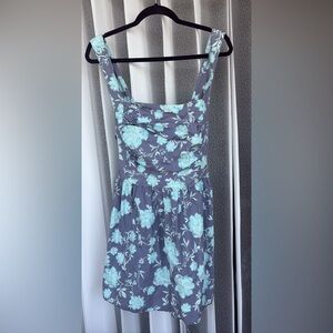 Free People Mini Dress with Light Blue Floral Print